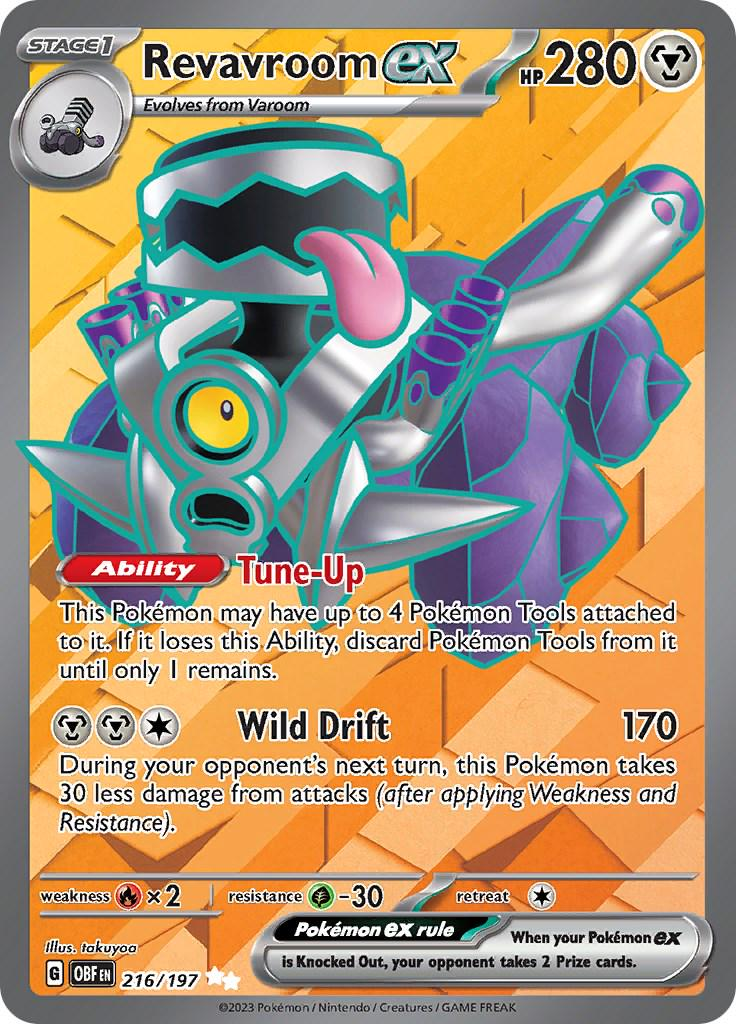Revavroom EX Full Art - Obsidian Flames