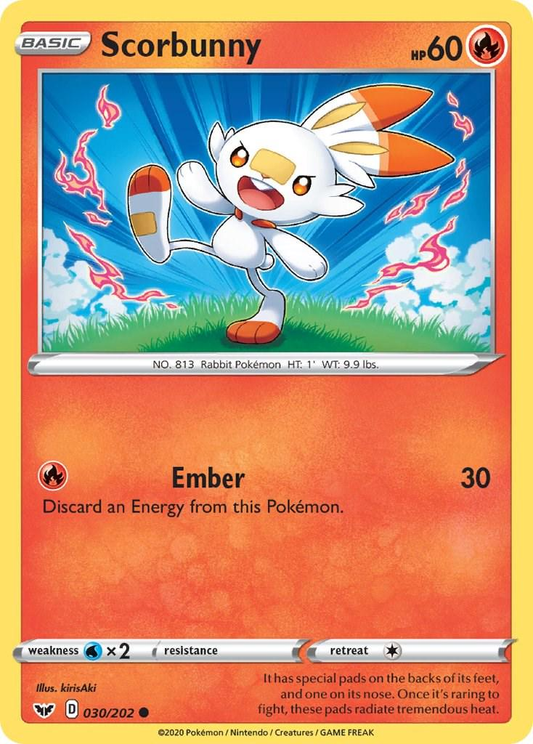 Scorbunny Cosmos Holografico - Sword & Shield Base Set