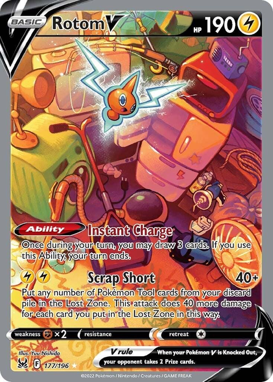 Rotom V Full Art Alternativo - Lost Origin