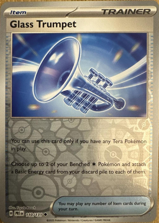 Glass Trumpet Reverse Holografico - Prismatic Evolutions