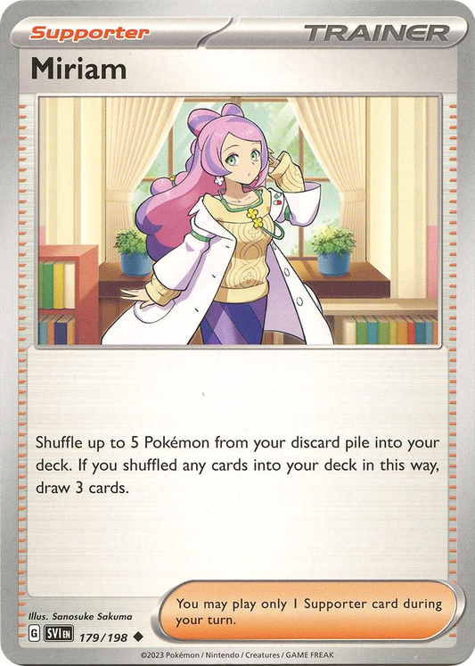 Miriam Reverse Holografico - Scarlet & Violet Base Set