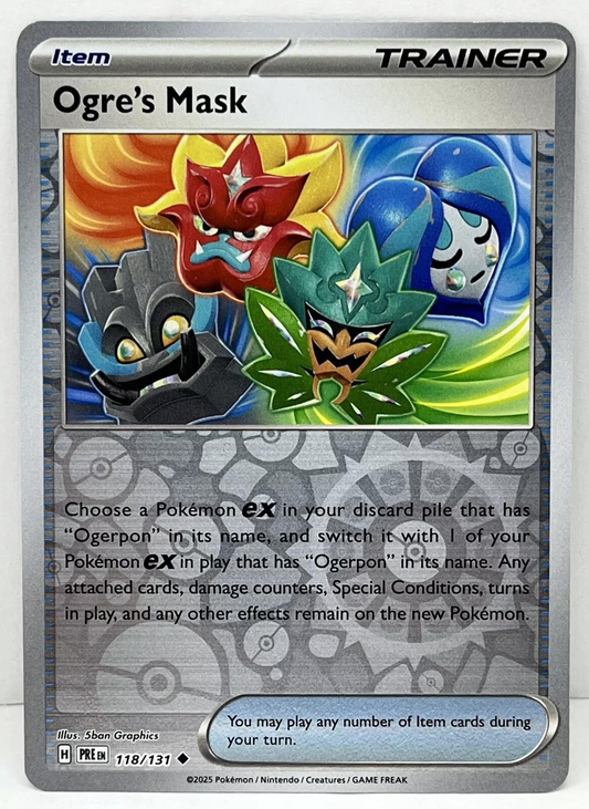 Ogres's Mask Reverse Holografico - Prismatic Evolutions