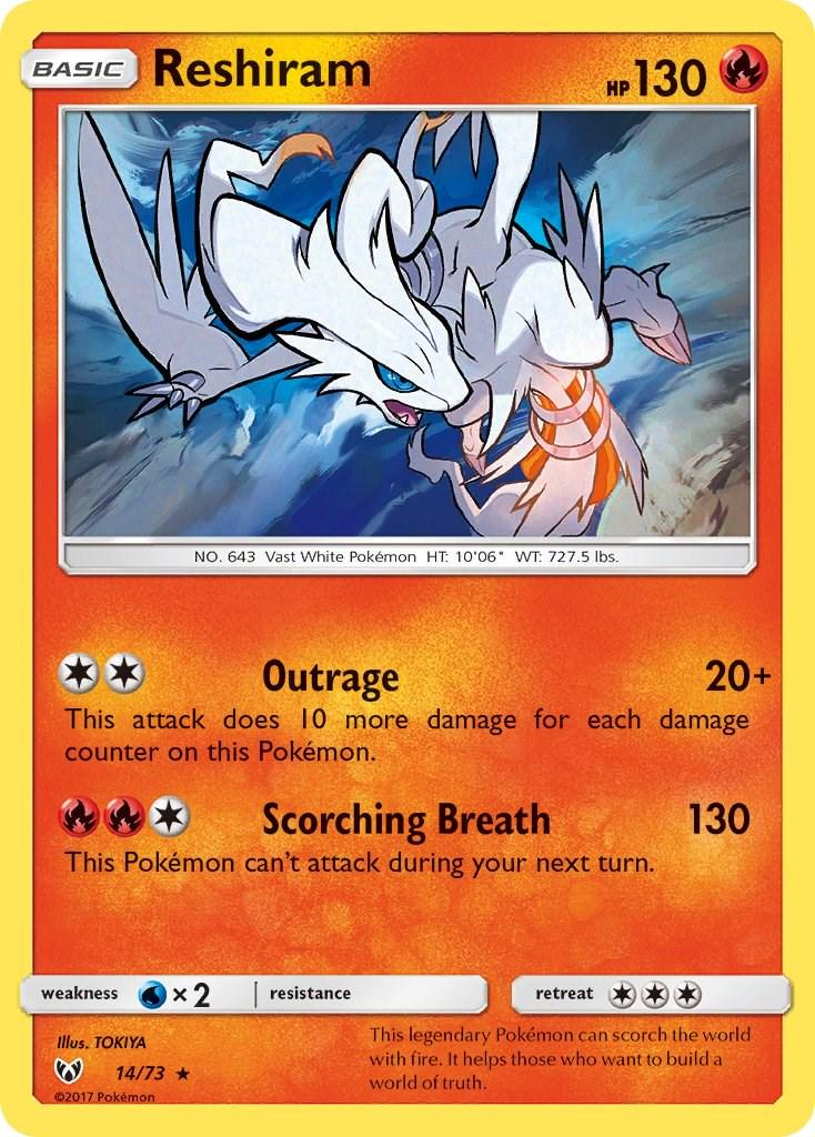 Reshiram - Shining Legends