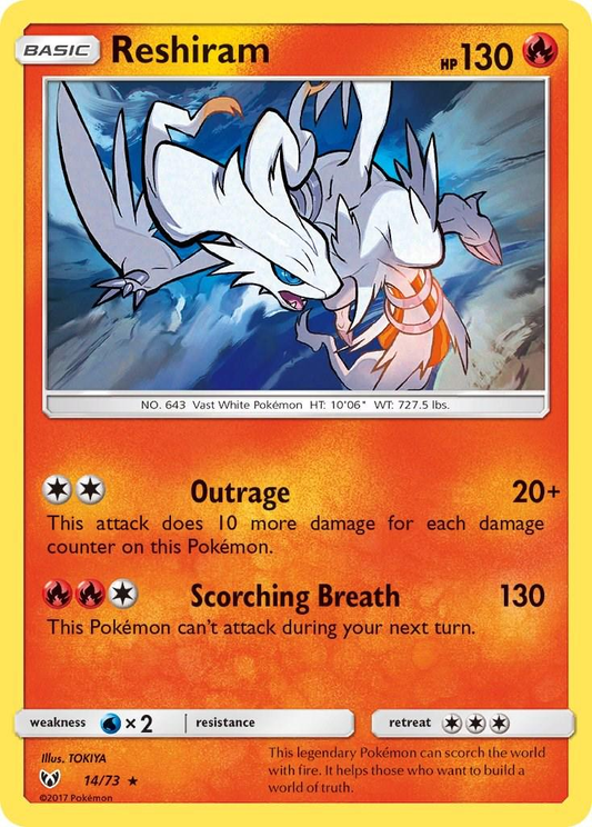Reshiram - Shining Legends
