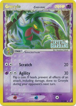 Grovyle Reverse Holografico - Crystal Guardians