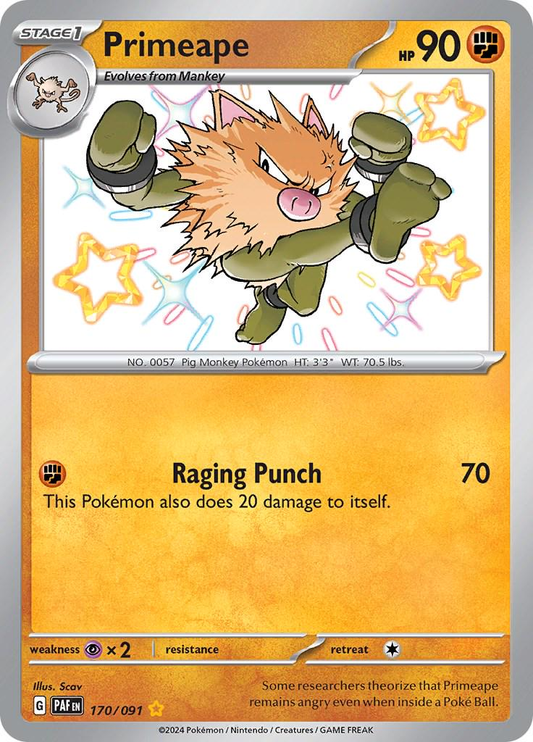 Primeape Shiny - Paldean Fates