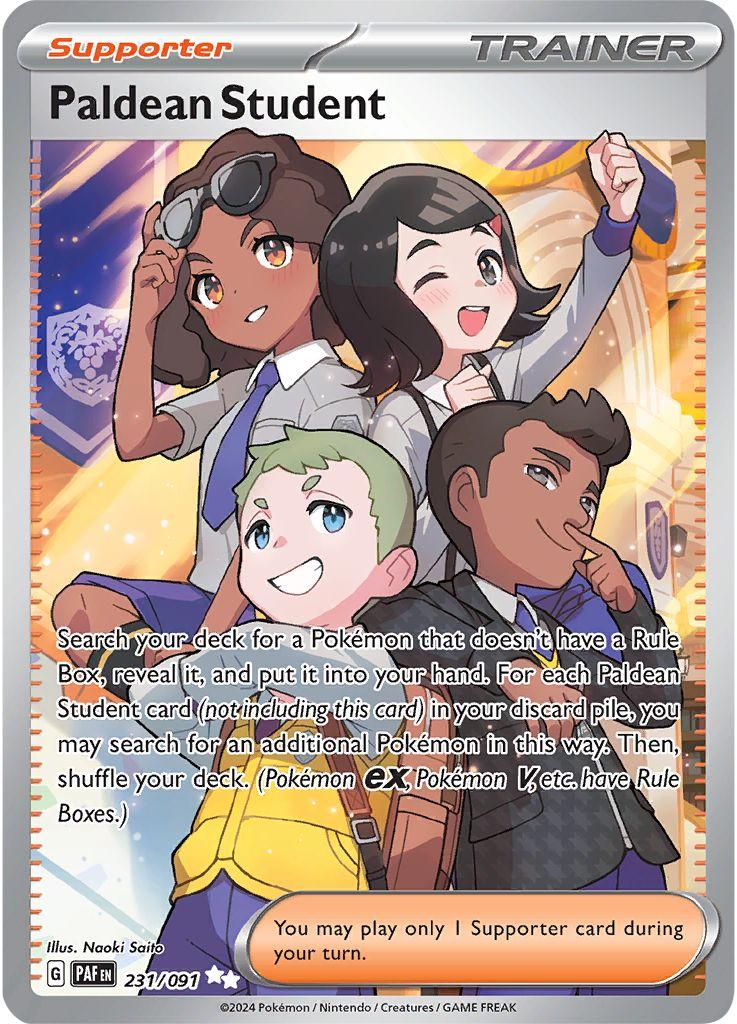 Paldean Student Full Art 231 - Paldean Fates