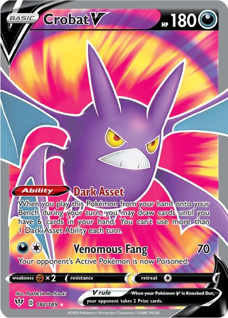 Crobat V Full Art - Darkness Ablaze