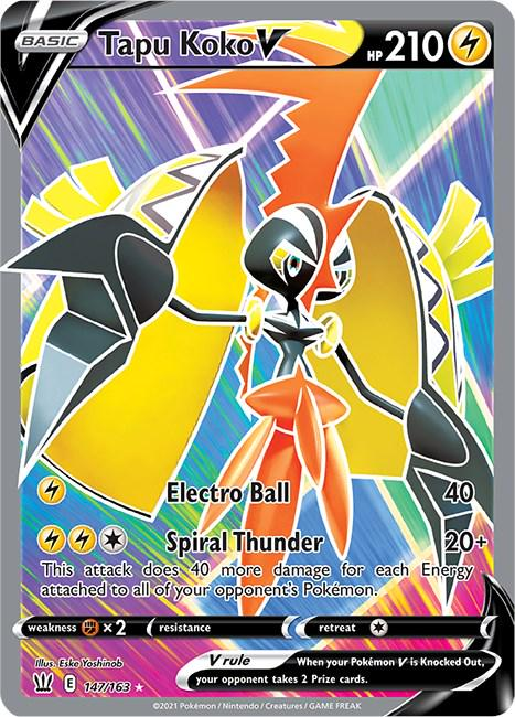 Tapu Koko V Full Art - Battle Styles
