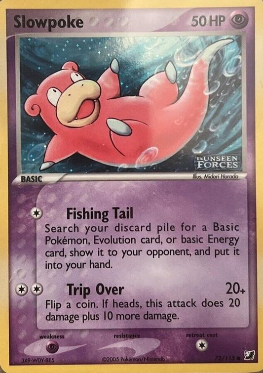 Slowpoke Reverse Holografico - EX Unseen Forces