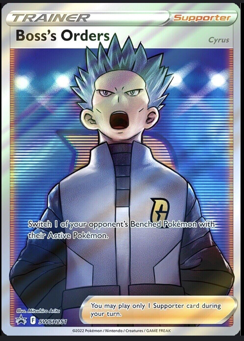 Boss's Orders (Cyrus) Full Art - Sword & Shield Promo