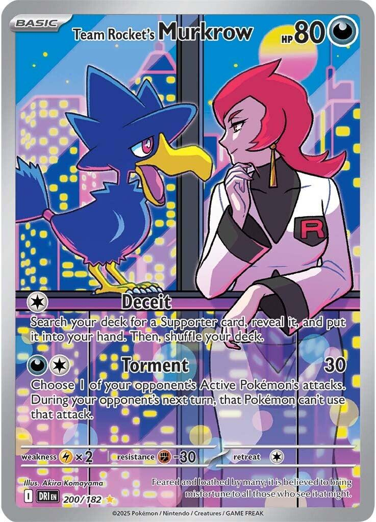 Team Rocket's Murkrow Illustration - Destined Rivals