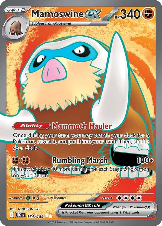 Mamoswine EX Full Art - Journey Together