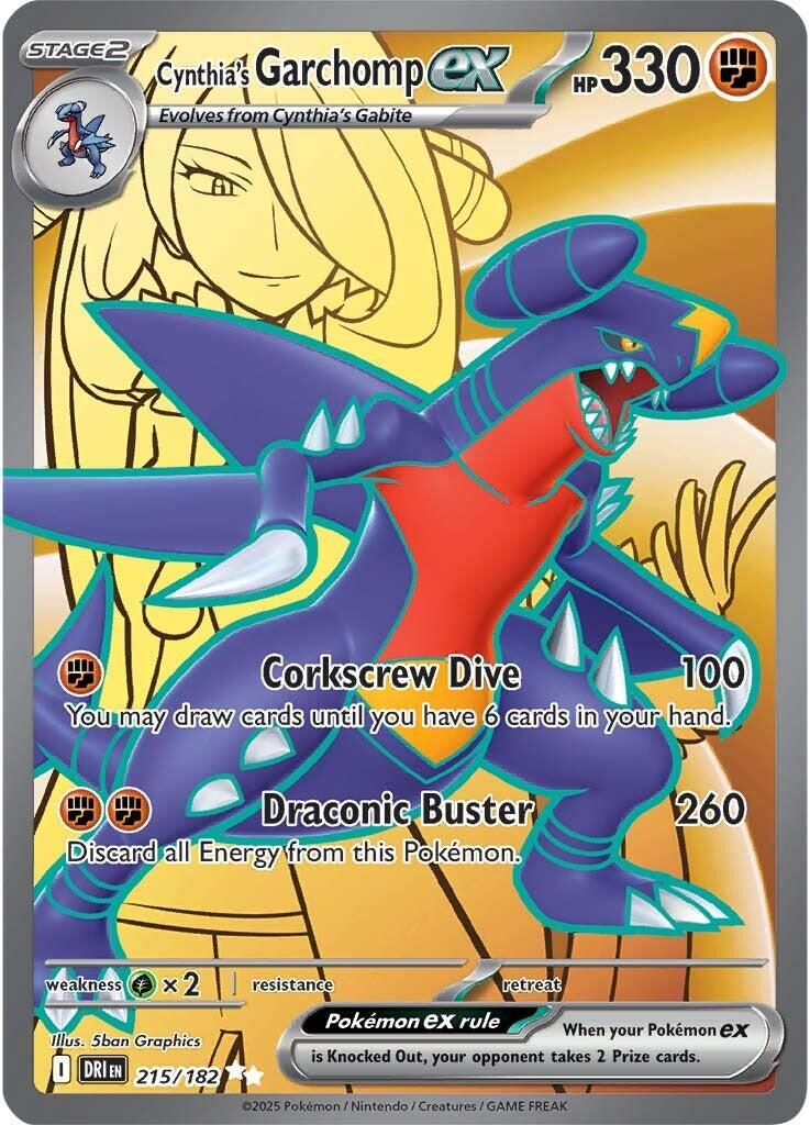 Cynthia's Garchomp EX Full Art - Destined Rivals