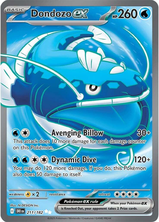 Dondozo EX Full Art - Destined Rivals