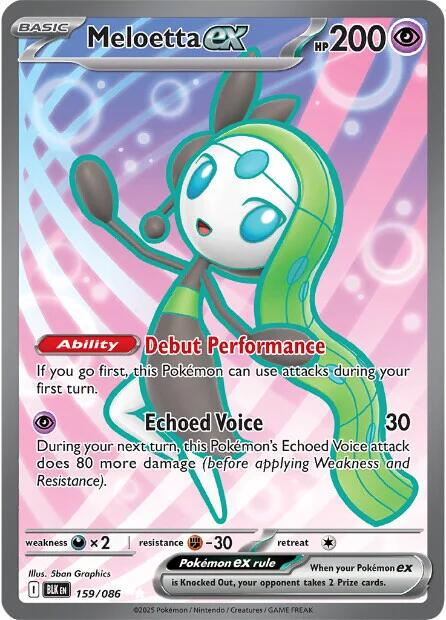 Meloetta EX Full Art - Black Bolt