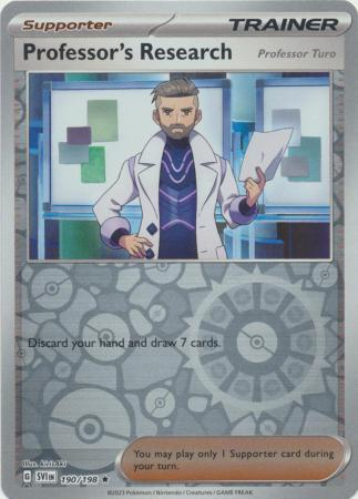Professor's Research (Turo) Reverse Holografico - Scarlet & Violet Base Set