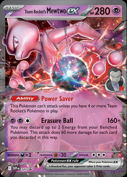 Team Rocket's Mewtwo EX 205 - Scarlet & Violet Promo