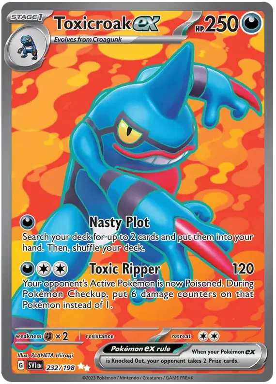 Toxicroak Full Art - Scarlet & Violet Base Set