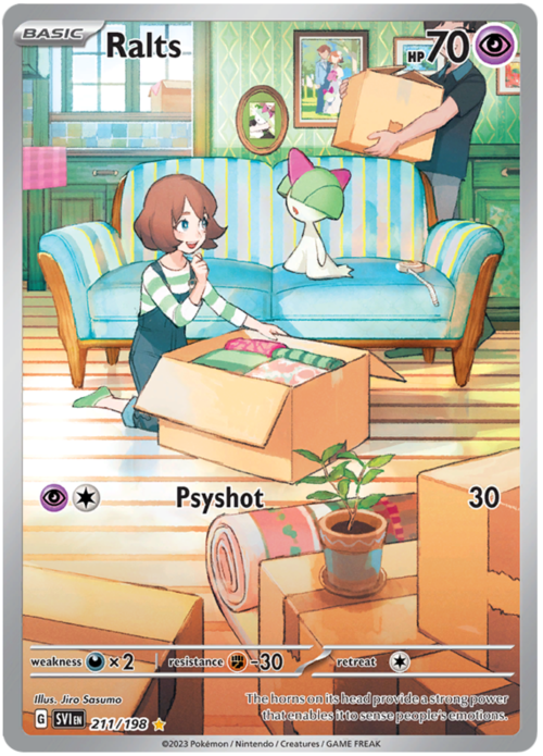 Ralts Illustration - Scarlet & Violet Base Set