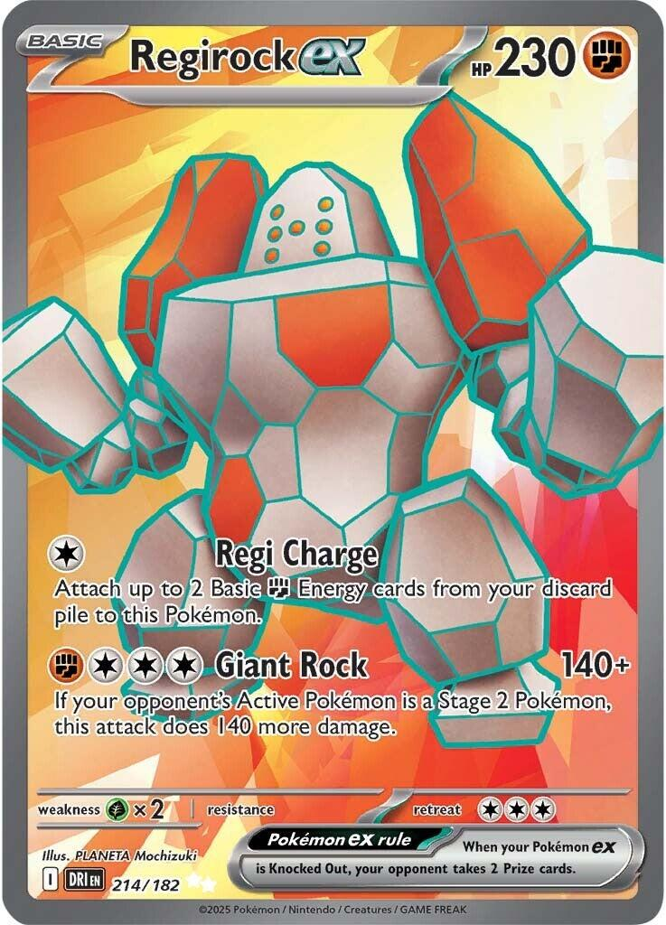 Regirock EX Full Art - Destined Rivals