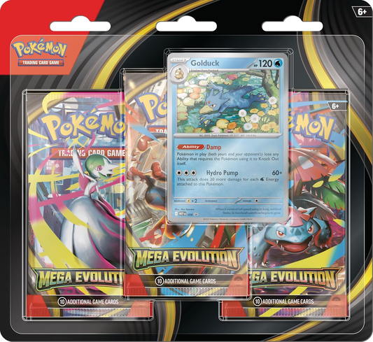 3 Pack Blister Mega Evolution Golduck