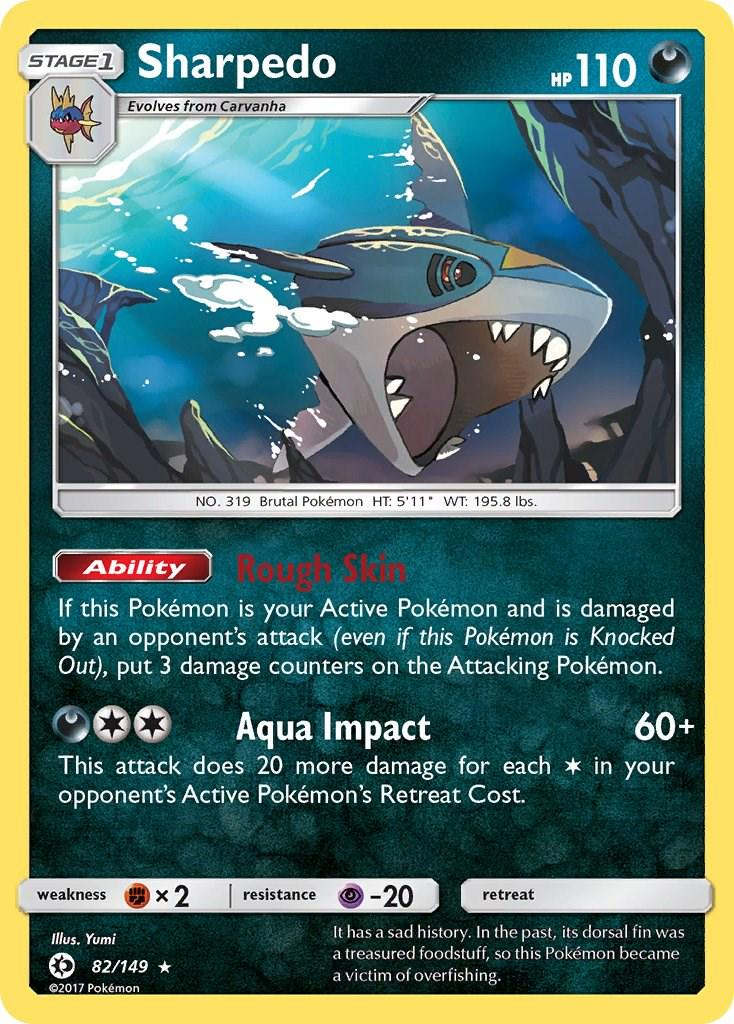Sharpedo Holografico - Sun & Moon Base Set