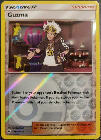 Guzma Reverse Holografico - Burning Shadows