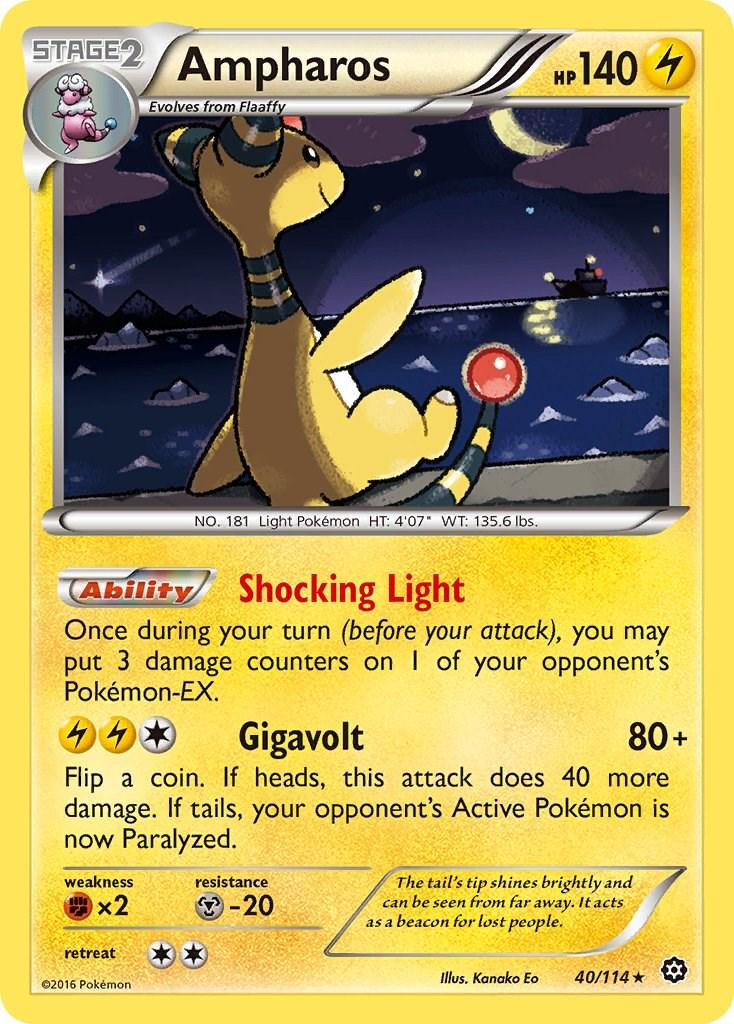 Ampharos Holografico - Steam Siege