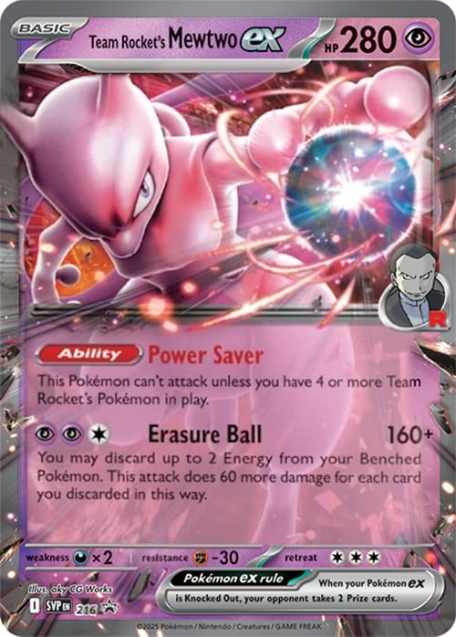 Team Rocket's Mewtwo EX - Scarlet & Violet Promo 216