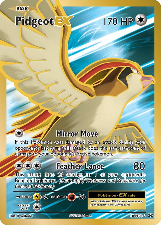 Pidgeot EX Full Art (LP) - Evolutions