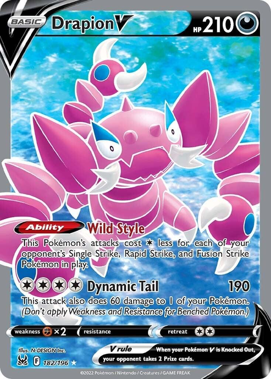 Drapion V Full Art - Lost Origin