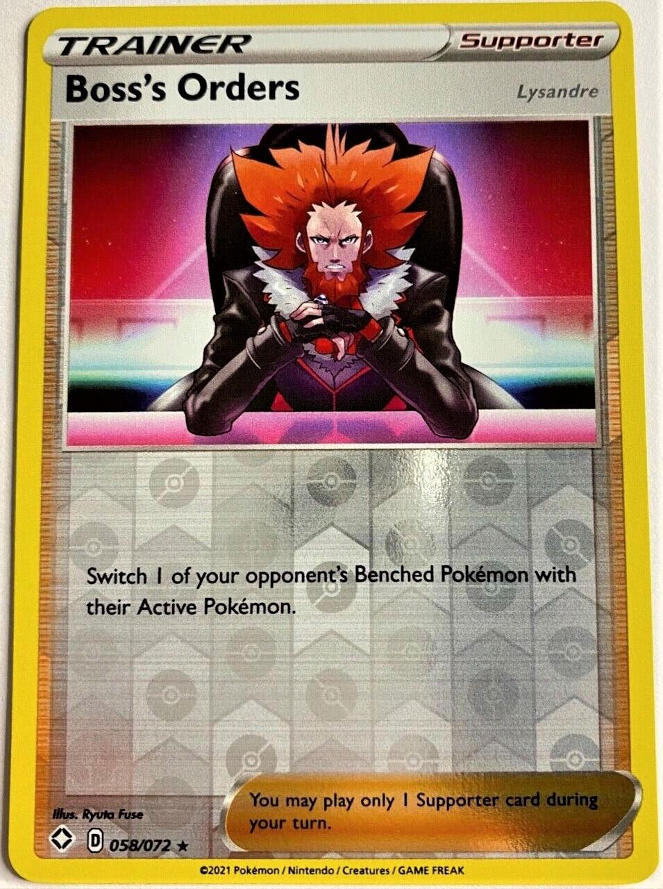 Boss's Orders (Lysandre) Reverse Holografico - Shining Fates