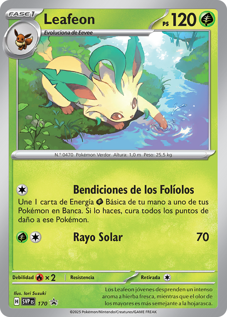 Leafeon Cosmos Holografico - Escarlata & Purpura Promo