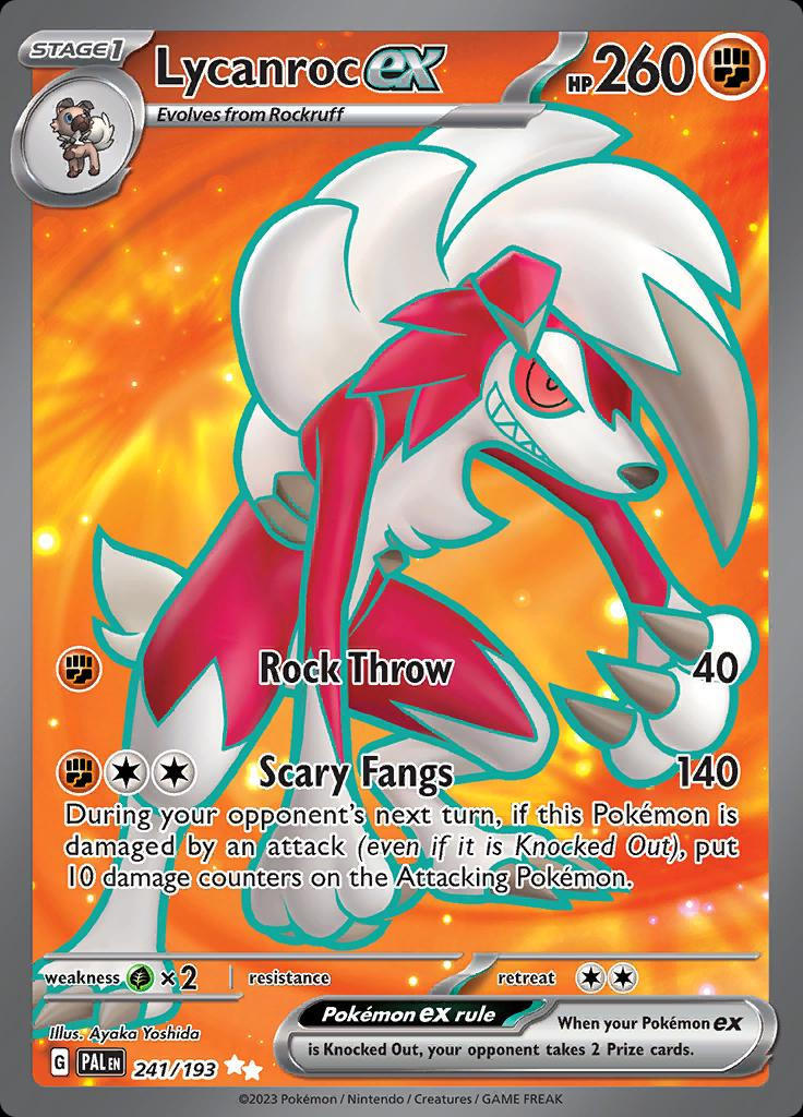 Lycanroc EX Full Art - Paldea Evolved