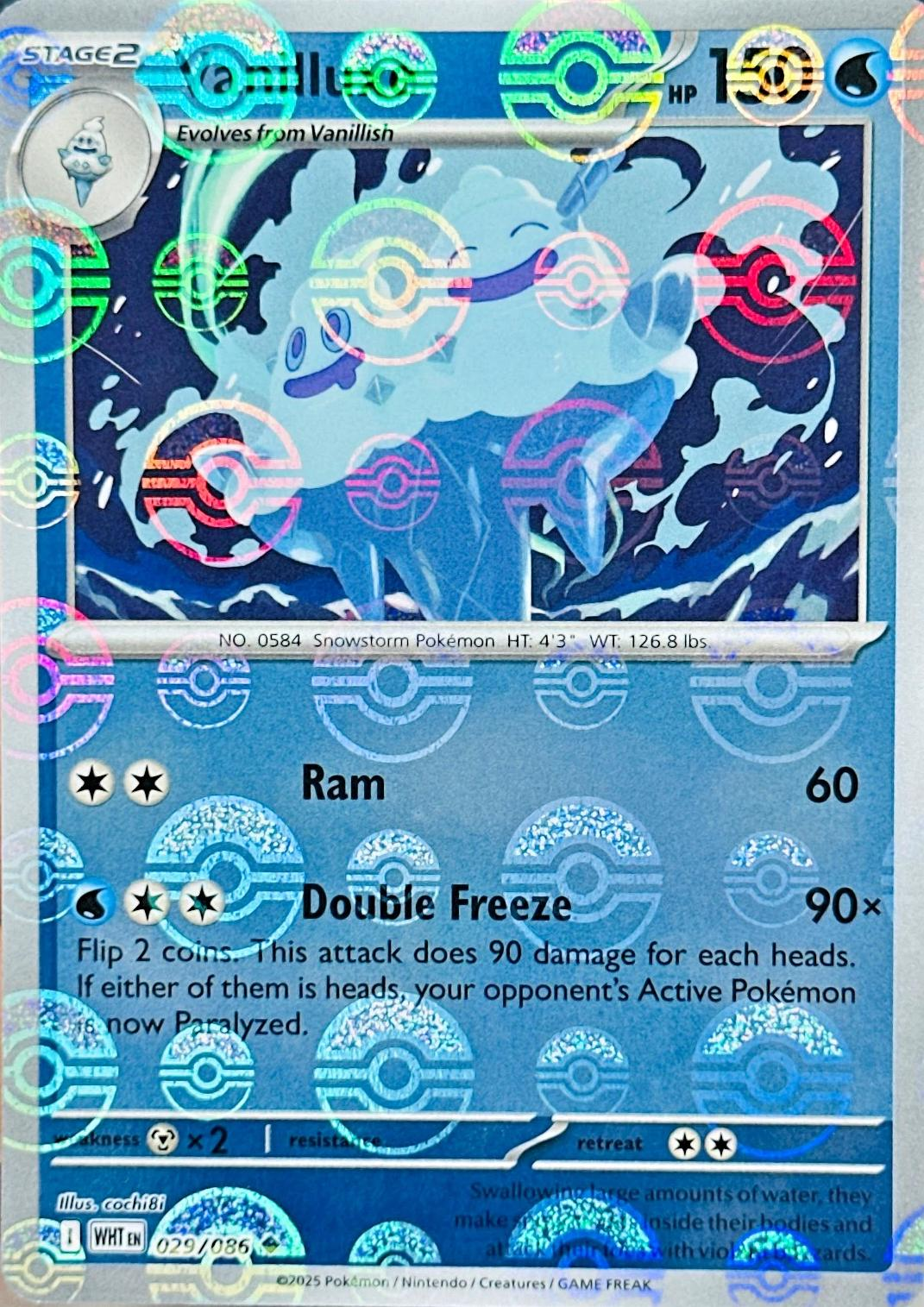 Vanilluxe Poke Ball - White Flare